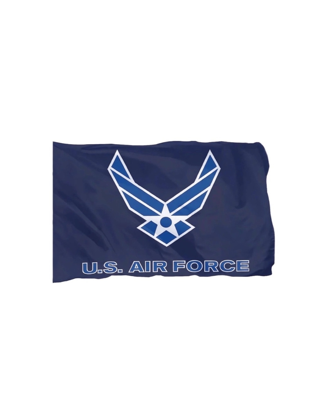 U.S. Air Force Logo Flag - Navy Blue and White 4x6 Ft